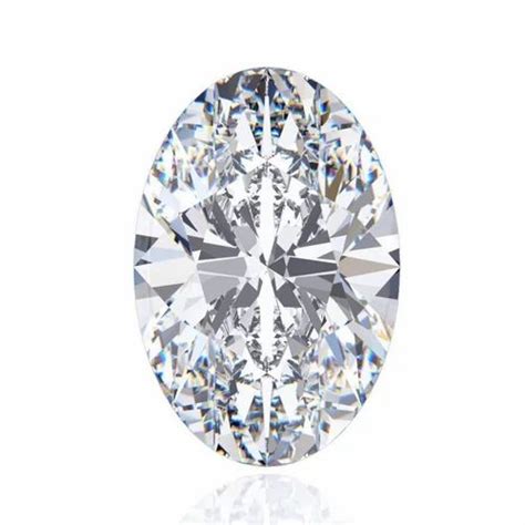 White Oval Cut Diamond at Rs 18000/piece in Surat | ID: 2850837984933