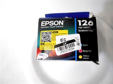 Epson 126 High Capacity Ink Cartridge Cyanmagentayellow Exp 082025 Sealed 801593163390 Ebay