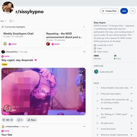 Reddit Sissy Hypno Hypno Porn Sites Like R Sissyhypno