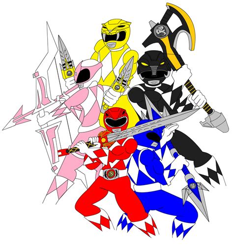 Go Go Power Rangers MMPR by The1stMoyatia on DeviantArt