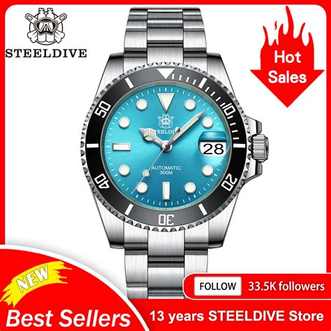 STEELDIVE Montre De Plong E En Acier Inoxydable Pour Homme Cadran