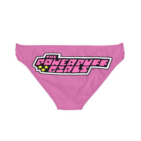 The Powerpuff Girls Loop Tie Side Bikini Bottom AOP Etsy