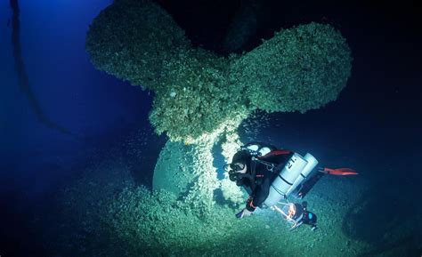 Photos of Britannic's wreck taken during dives in 2021 and 2023. : r ...