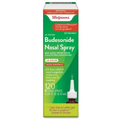 Walgreens 24 Hour Non Drowsy Budesonide Nasal Spray 0 285 Fl Oz Ralphs