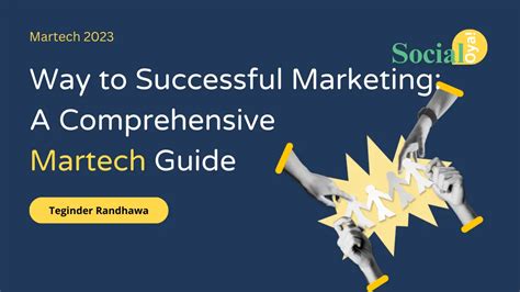 Way To Successful Marketing A Comprehensive Martech Guide