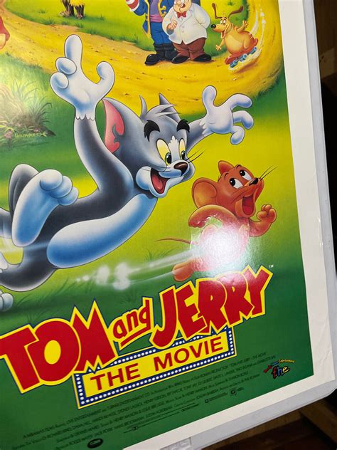 Tom And Jerry The Movie 1992 Movie Poster Vhs Video Store Authentic