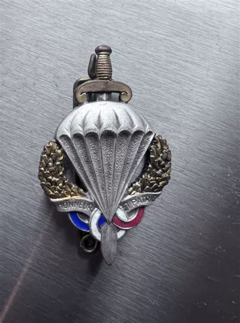 ORIGINAL MILITAIRE INSIGNE Brevet Préparation Militaire Parachutiste