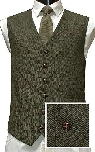 Chaleco Vintage R Stico De Tweed Para Hombre Ropa Cl Sica Con Mango De