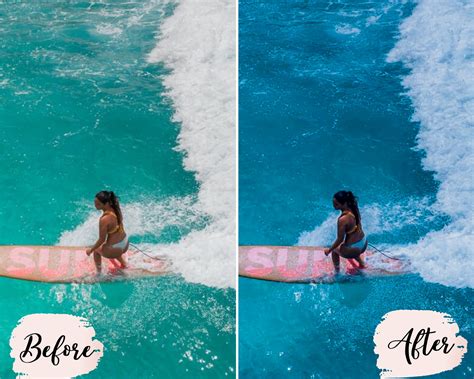 Mobile Lightroom Presets Blue Ocean Preset Beach Lightroom Etsy