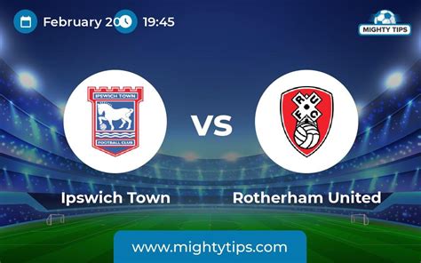 Ipswich Town Vs Rotherham United Prediction Odds Betting Tips