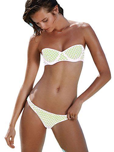 Victorias Secret Swim Set The Mesh Flirt Bandeau Bikini Top The Mesh