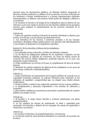 Extracto De La Constituci N Espa Ola De Pdf