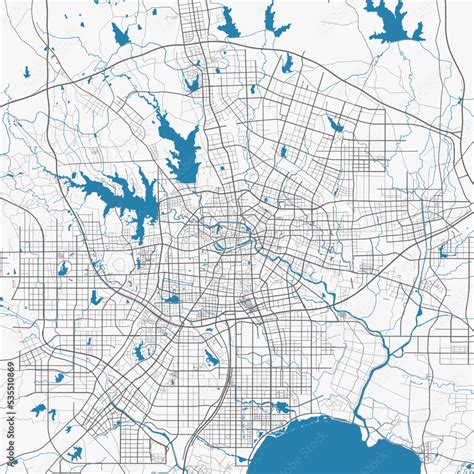 Hefei map. Detailed map of Hefei city administrative area. Cityscape ...