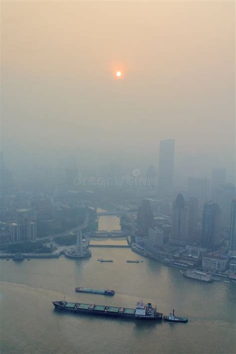 Smog Huangpu River In Shanghai Editorial Photo Image Of Climate