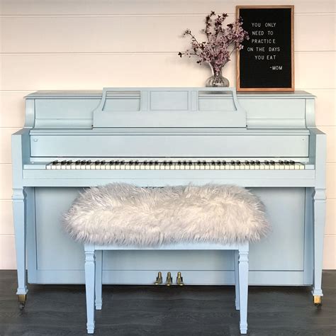 Blue Upright Piano