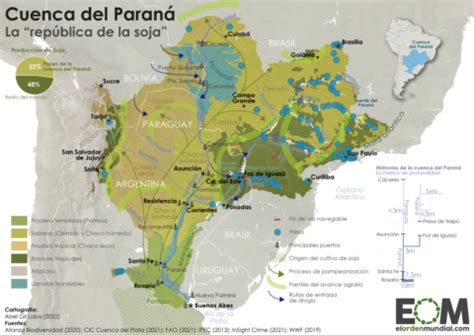 Mapa Del Rio Parana