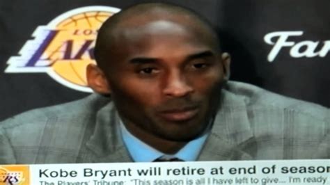 Kobe Retires From Nba Youtube