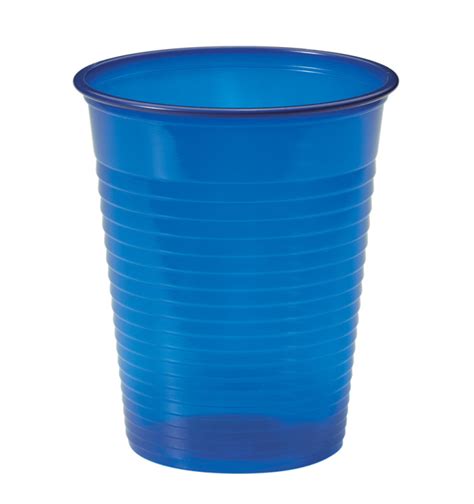 Vaso de Plástico PS Azul Oscuro 200ml Ø7cm 50 Uds