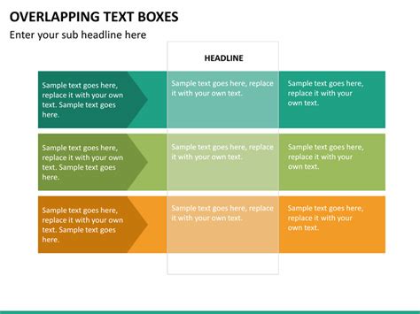 Overlapping Text Boxes PowerPoint Template SketchBubble