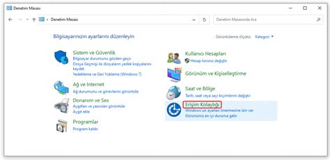 Windows Da Fare Tu Lar Nas L A L R Klavyeyi Fare Gibi Kullanmak