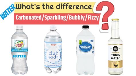 Carbonated Water Seltzer Vs Club Soda Vs Sparkling Mineral Vs Tonic