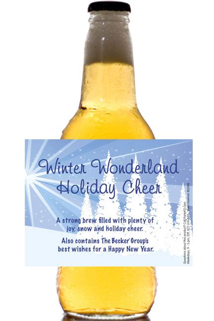 Christmas Beer Bottle Labels