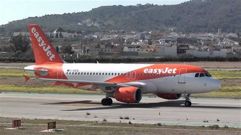 Easyjet Airbus G Ezfg Taxing Malaga Lemg New Livery Youtube