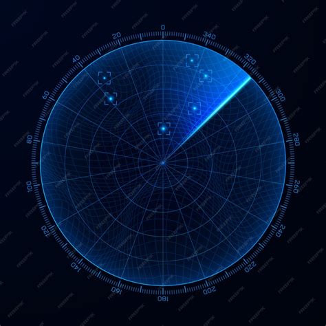 Blip Radar Do Elemento De Interface Do Hud Detecção De Alvo Na Tela