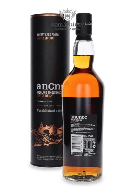 AnCnoc Sherry Cask Finish Peated Edition 43 0 7l Dom Whisky