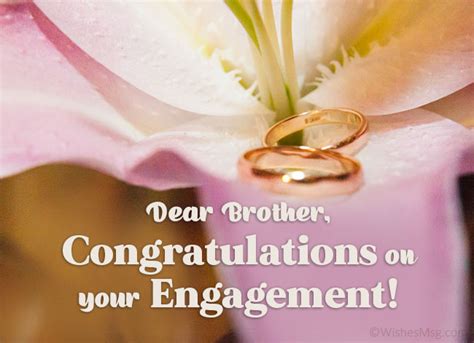 Engagement Wishes For Brother - Congratulation Messages