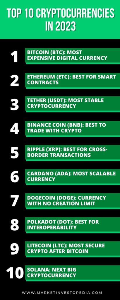 Beginnersguide Top 10 Cryptocurrencies In 2023