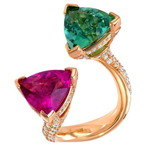 Antique Tourmaline Rings - 3,113 For Sale at 1stDibs | green tourmaline ring, paraiba tourmaline ...