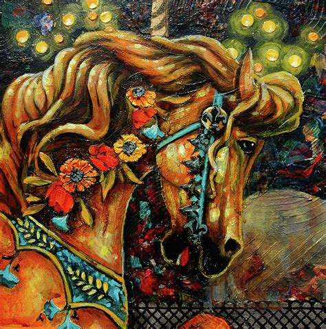 Carousel Horse 2 Painting by Cynthia Westbrook