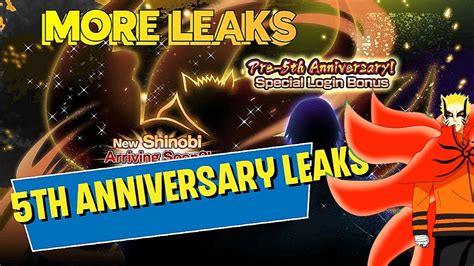 Nxb Nv 5th Anniversary Leaks Baryon Mode Naruto Youtube