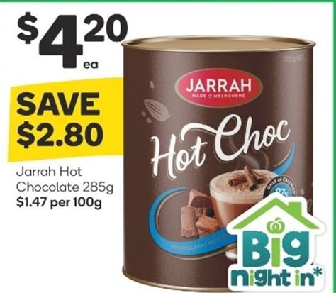 Jarrah Hot Chocolate 285g Offer At Woolworths