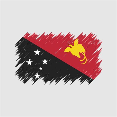 Papua New Guinea Flag Brush. National Flag 9944233 Vector Art at Vecteezy