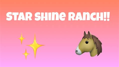 Starshine Ranch Star Stable Youtube