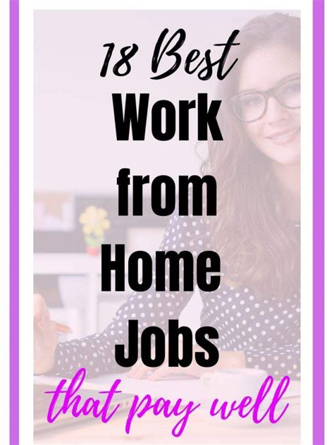 Working From Home Jobs That Pay Well Money Tips For Moms