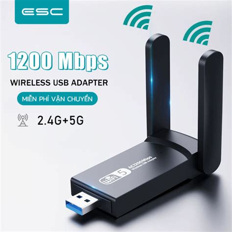 ESC Nâng cấp WiFi 5G dễ dàng với USB 3 0 WIFI Có lỗ tản nhiệt siêu tốc