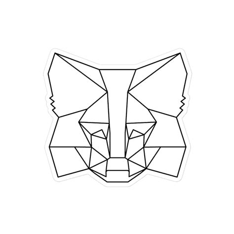 MetaMask White Fox Sticker | Crypto Goodies