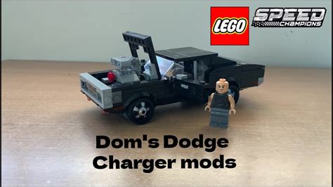 Lego Speed Champions Doms Dodge Charger Mods Youtube