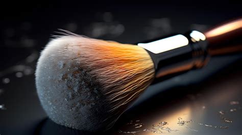 Premium AI Image | makeup brush and powder