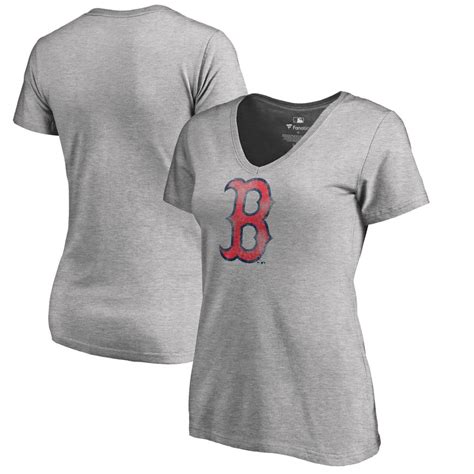 Boston Red Sox Fanatics Branded Womens Plus Size Distressed Team V