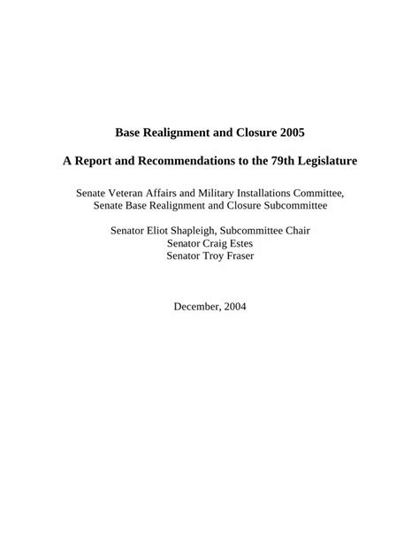 Pdf Base Realignment And Closure Eliot Shapleighshapleigh Org