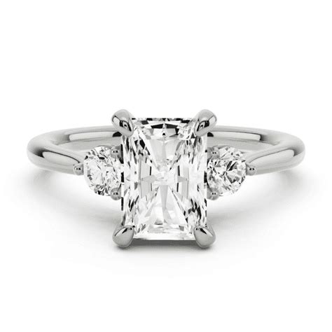 Alor Jewel 14K White Gold Over Ring 1 7 Ct Radiant Cut Lab Created