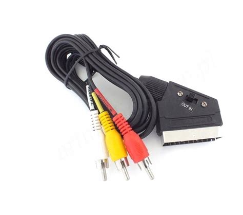 Kabel Am Sklep Scart Euro X Rca Cinch M Por Wnaj Ceny