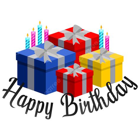 happy birthday gift vector art png happy birthday design  gifts