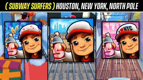 Subway Surfers World Tours New York Vs Houston Vs North Pole Gameplay