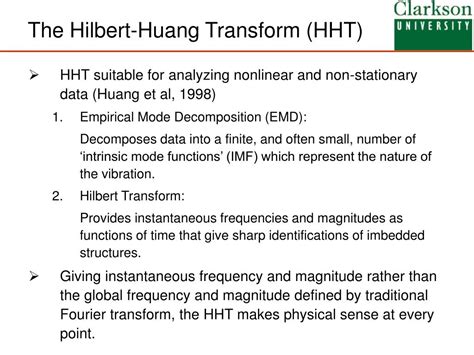 Ppt Damage Detection In A Multi Level Structure Using Hilbert Huang