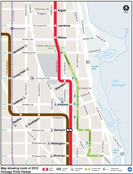 Red Line Chicago Map